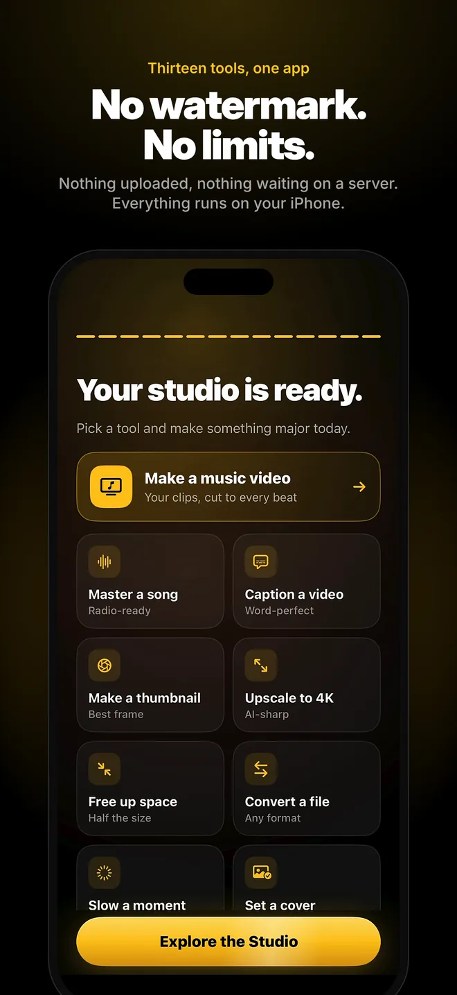 GEEKED OUT studio with 13 tools